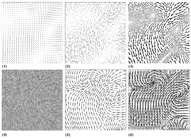 An example of streamline visualizations in scientific literature